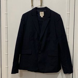 I Crew Navy Blue Pinstripe Suit